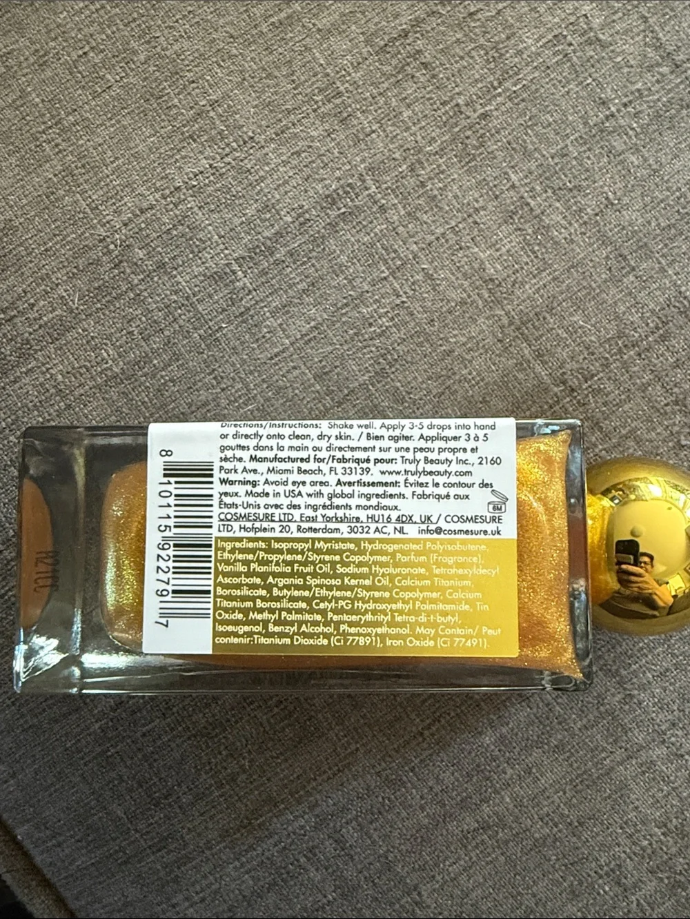 TRULY Golden Glaze Luxury Body Oil - Shimmery Gold